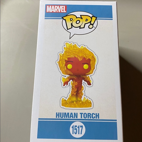 2025 Funko Pop! Marvel Fantastic Four Human Torch #1517 - Picture 6 of 6